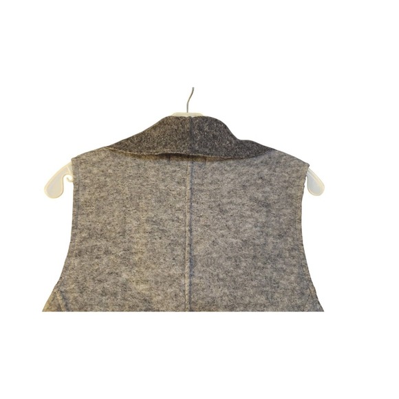 Cut Loose Wool Vest Womens Size XL Gray Two Button Front Lagenlook Outdoors - Picture 3 of 14